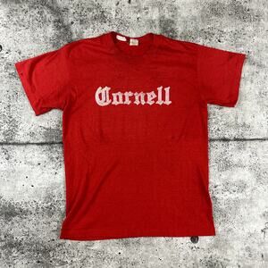 True Vintage Cornell College Shirt 70s Size Medium (19x26) Distressed
